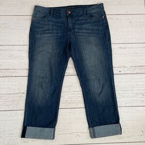 Simply Vera Vera Wang Roll Cuff Denim Capri Jeans, size 12